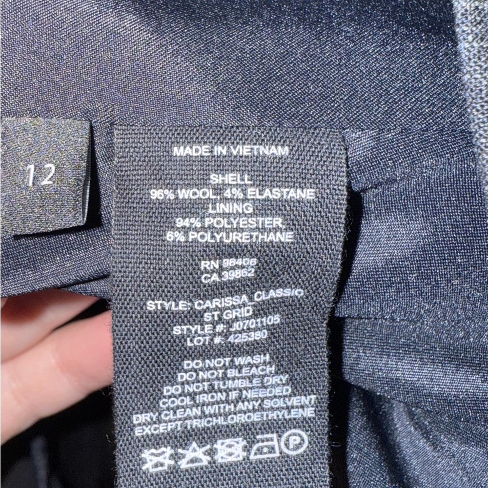 Theory Carissa Women’s Navy Blazer Suit Jacket, Size 12 - Picture 6 of 10